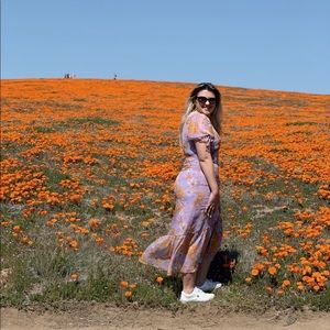 ASTR Midi Floral Dress